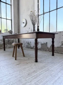 Table chêne massif 1900 style drapière XL 250cm