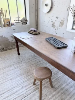 Table chêne massif 1900 style drapière XL 250cm