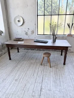 Table chêne massif 1900 style drapière XL 250cm