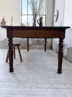 Table chêne massif 1900 style drapière XL 250cm