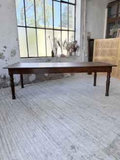 Table chêne massif 1900 style drapière XL 250cm