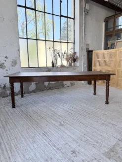 Table chêne massif 1900 style drapière XL 250cm