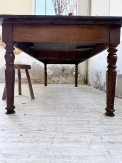 Table chêne massif 1900 style drapière XL 250cm