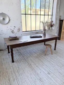 Table chêne massif 1900 style drapière XL 250cm