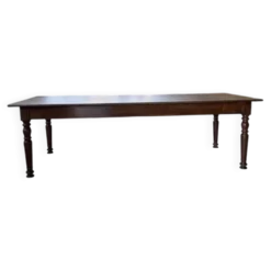 Table chêne massif 1900 style drapière XL 250cm