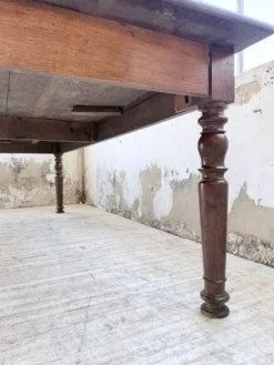 Table chêne massif 1900 style drapière XL 250cm