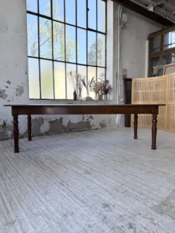 Table chêne massif 1900 style drapière XL 250cm