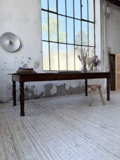 Table chêne massif 1900 style drapière XL 250cm