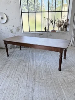 Table chêne massif 1900 style drapière XL 250cm