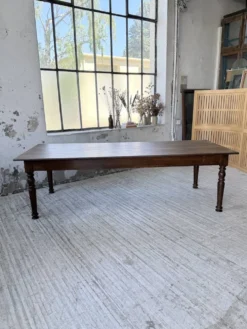 Table chêne massif 1900 style drapière XL 250cm