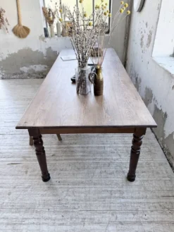 Table chêne massif 1900 style drapière XL 250cm