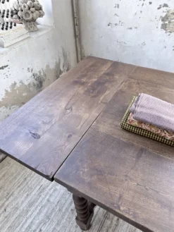 Table chêne massif 1900 style drapière XL 280cm avec allonges