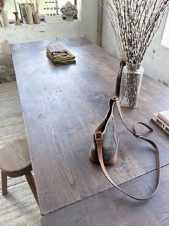 Table chêne massif 1900 style drapière XL 280cm avec allonges