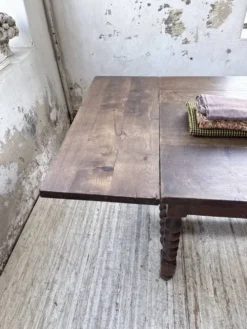 Table chêne massif 1900 style drapière XL 280cm avec allonges