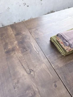 Table chêne massif 1900 style drapière XL 280cm avec allonges