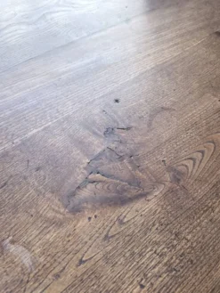 Table chêne massif 1900 style drapière XL 280cm avec allonges
