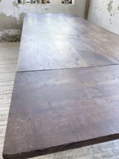 Table chêne massif 1900 style drapière XL 280cm avec allonges