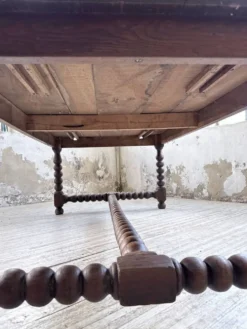 Table chêne massif 1900 style drapière XL 280cm avec allonges