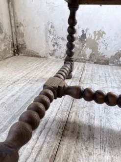 Table chêne massif 1900 style drapière XL 280cm avec allonges