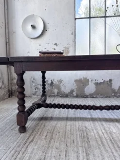 Table chêne massif 1900 style drapière XL 280cm avec allonges