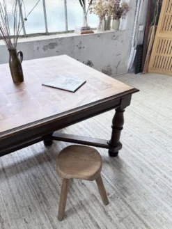 Table chêne style Louis XIV 1900