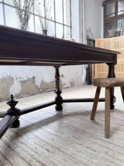 Table chêne style Louis XIV 1900