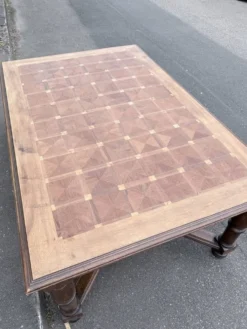 Table chêne style Louis XIV 1900