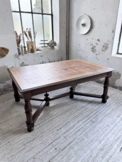 Table chêne style Louis XIV 1900