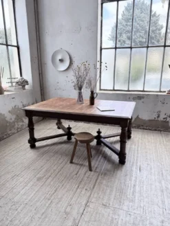 Table chêne style Louis XIV 1900