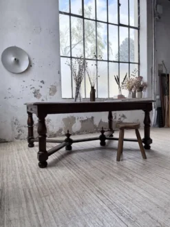 Table chêne style Louis XIV 1900
