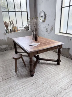 Table chêne style Louis XIV 1900