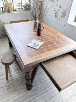 Table chêne style Louis XIV 1900