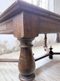 Table chêne style Louis XIV 1900