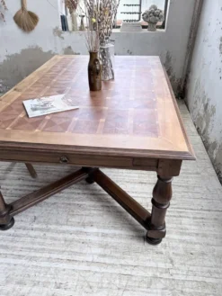 Table chêne style Louis XIV 1900