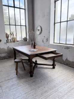 Table chêne style Louis XIV 1900