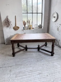 Table chêne style Louis XIV 1900