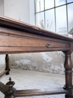 Table chêne style Louis XIV 1900