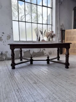 Table chêne style Louis XIV 1900