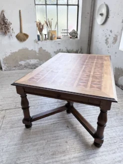 Table chêne style Louis XIV 1900