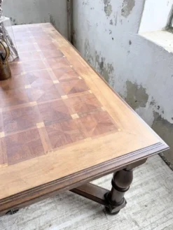 Table chêne style Louis XIV 1900