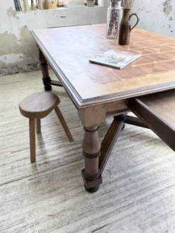Table chêne style Louis XIV 1900