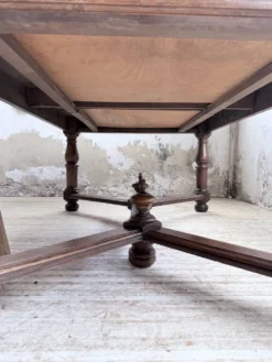 Table chêne style Louis XIV 1900