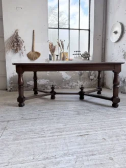 Table chêne style Louis XIV 1900
