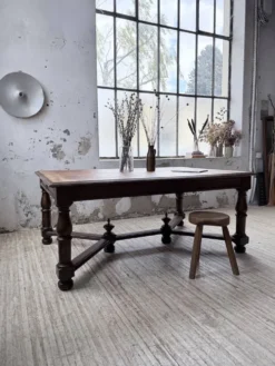 Table chêne style Louis XIV 1900