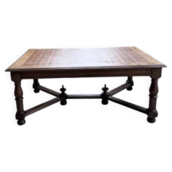 Table chêne style Louis XIV 1900