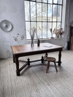 Table chêne style Louis XIV 1900