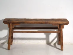 Table console basse ancienne en bois de pin – Chine, vers 1900
