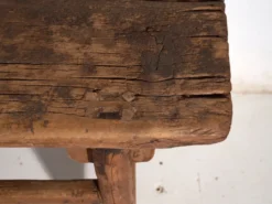 Table console basse ancienne en bois de pin – Chine, vers 1900