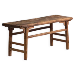 Table console basse ancienne en bois de pin – Chine, vers 1900