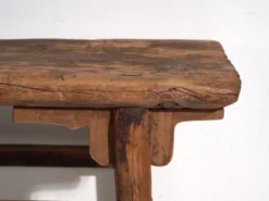 Table console basse ancienne en bois de pin – Chine, vers 1900